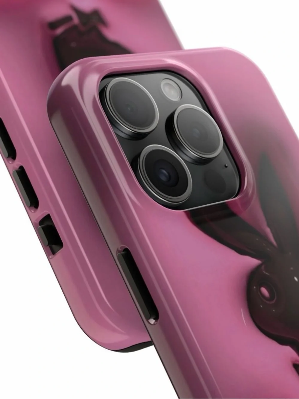 PLAYBOY Pink iPhone Case with Black Logo